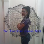 Umbrela miresei neagra cod 16 - imagine 5