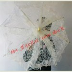 Umbrele mireasa mica cu volanase cod 18