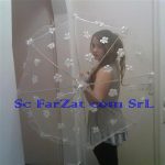 umbrele mireasa cu flori si perle cod 15 - imagine 6