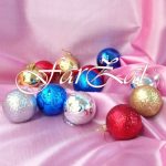 Globuri pentru brad 6 cm -6 / set - Cod 15 - imagine 2