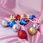 Globuri pentru brad 6 cm -6 / set - Cod 15