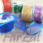 Panglica decorativa organza 4 cm