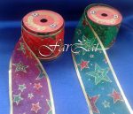 Panglica decorativa organza - 6 cm