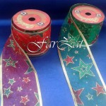 Panglica decorativa organza - 6 cm