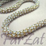 Cordon metalic cu strasuri