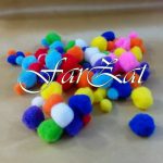 Mini pom pom colorat - imagine 2