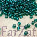 Margele sferice verzi miez argintiu - Cod 684 - imagine 3