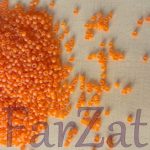 Margele sferice portocaliu mat - Cod 381