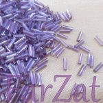 Margele tubulare 6 mm mov-liliac - Cod 615