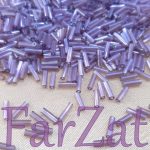 Margele tubulare 6 mm mov-liliac - Cod 615 - imagine 3