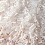 Margele tubulare albe - Cod 522 - imagine 3