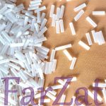 Margele tubulare albe - Cod 522