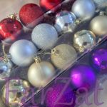 Globuri pentru bradul de Craciun 6 cm - 12 / Set - Cod 27