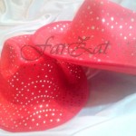 Palarie rosie cu paiete