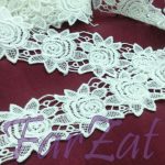 Aplicatie din dantela sub forma de trandafir