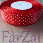 Banda satin cu buline 2,5 cm - imagine 3