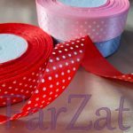 Banda satin cu buline 2,5 cm