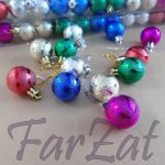 Globuri colorate de 2,5 cm-12/set COD 61