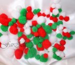 Set ornamente pom pom - imagine 2