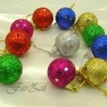 Globuri cu sclipici 3 cm-12/set COD 61