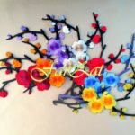 Aplicatie termoadeziva crenguta flori