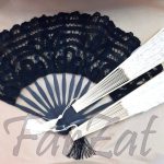 Evantai din lemn cu dantela - imagine 7