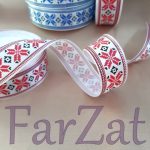 Panglica saten cu motive traditionale - imagine 2