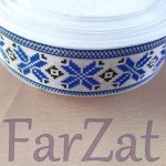 Panglica saten cu motive traditionale - imagine 4