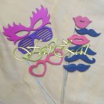 Set accesorii din lemn pentru petreceri