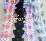 Banda textila cu fluturi