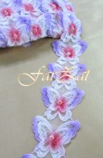 Banda textila cu fluturi - imagine 3