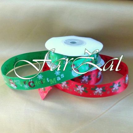 Panglica decorativa Craciun - 2 cm