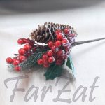 Crenguta decorativa Craciun - imagine 2