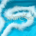 Sal puf lebada alb - 2 m