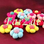 Flori textile colorate - imagine 3