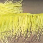 Banda din pene de strut - galben - imagine 2