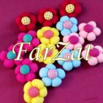 Flori textile colorate - imagine 2