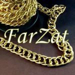 Lant auriu cu zale duble Cod 20 - la metru - imagine 3