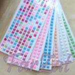 Pietre acrilice colorate autoadezive - imagine 2