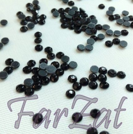 Strasuri de lipit SS16 - negru