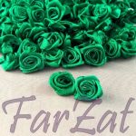 Trandafirasi din saten verde