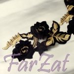 Aplicatie termoadeziva cu flori - la metru - imagine 4