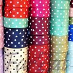 Panglica saten cu buline mari - 4 cm - imagine 4