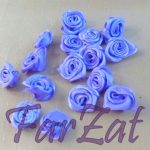 Trandafirasi din saten - lila - imagine 3