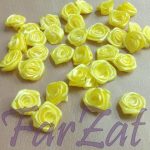 Trandafirasi din saten - galben