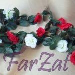 Ghirlanda artificiala cu flori - imagine 2