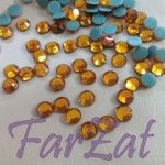 Strasuri de lipit SS40 (8 mm) - coniac - imagine 2