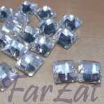 Cristal de cusut patrat 12 mm - Cod 406 - imagine 2