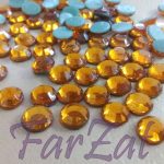 Strasuri de lipit SS40 (8 mm) - coniac