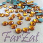 Strasuri de lipit SS40 (8 mm) - coniac - imagine 3